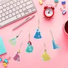 6 Stück Disney Prinzessin doppelseitig - 5D DIY Craft Schlüsselanhänger