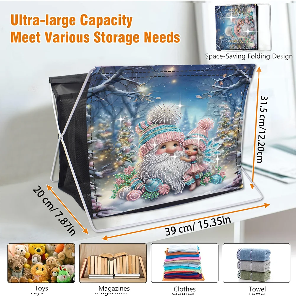 DIY Santa Claus Special Shape Diamond Painting Storage Rack for Adults Kids