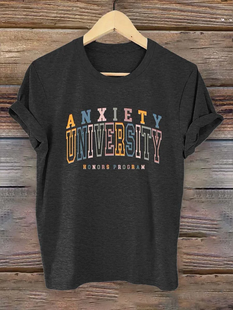 Anxiety University Honors Program Art Print T-shirt