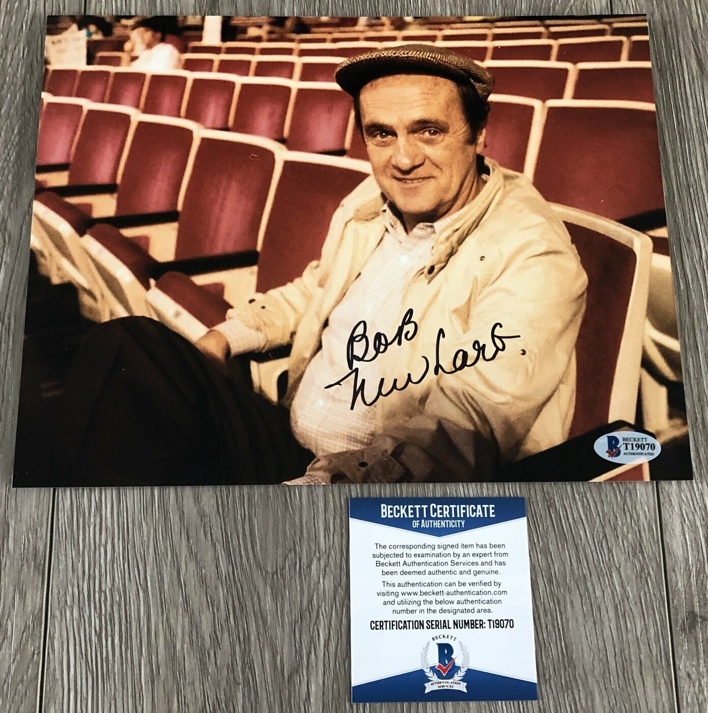 THE BOB NEWHART SHOW SIGNED AUTOGRAPH 8x10 Photo Poster painting w/PROOF & BAS BECKETT COA