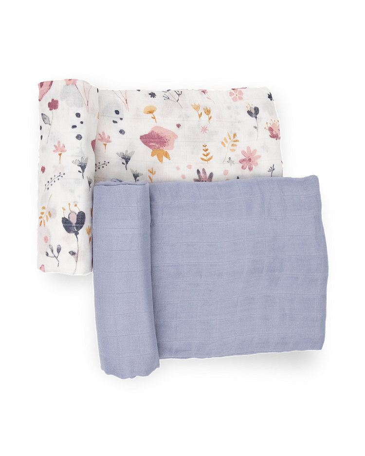 Deluxe Muslin Swaddle Blanket 2 Pack - Fairy Gardens