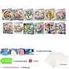 12Pcs Romantic Bouquet DIY Diamond Painting Greeting Cards for Adults Gifts