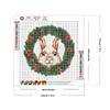 5D DIY Full Round Drill Diamond Painting Critter Wreath Rabbit Home Decor