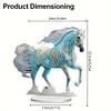 DIY Chinese Zodiac Horse Diamond Painting Desktop Ornament