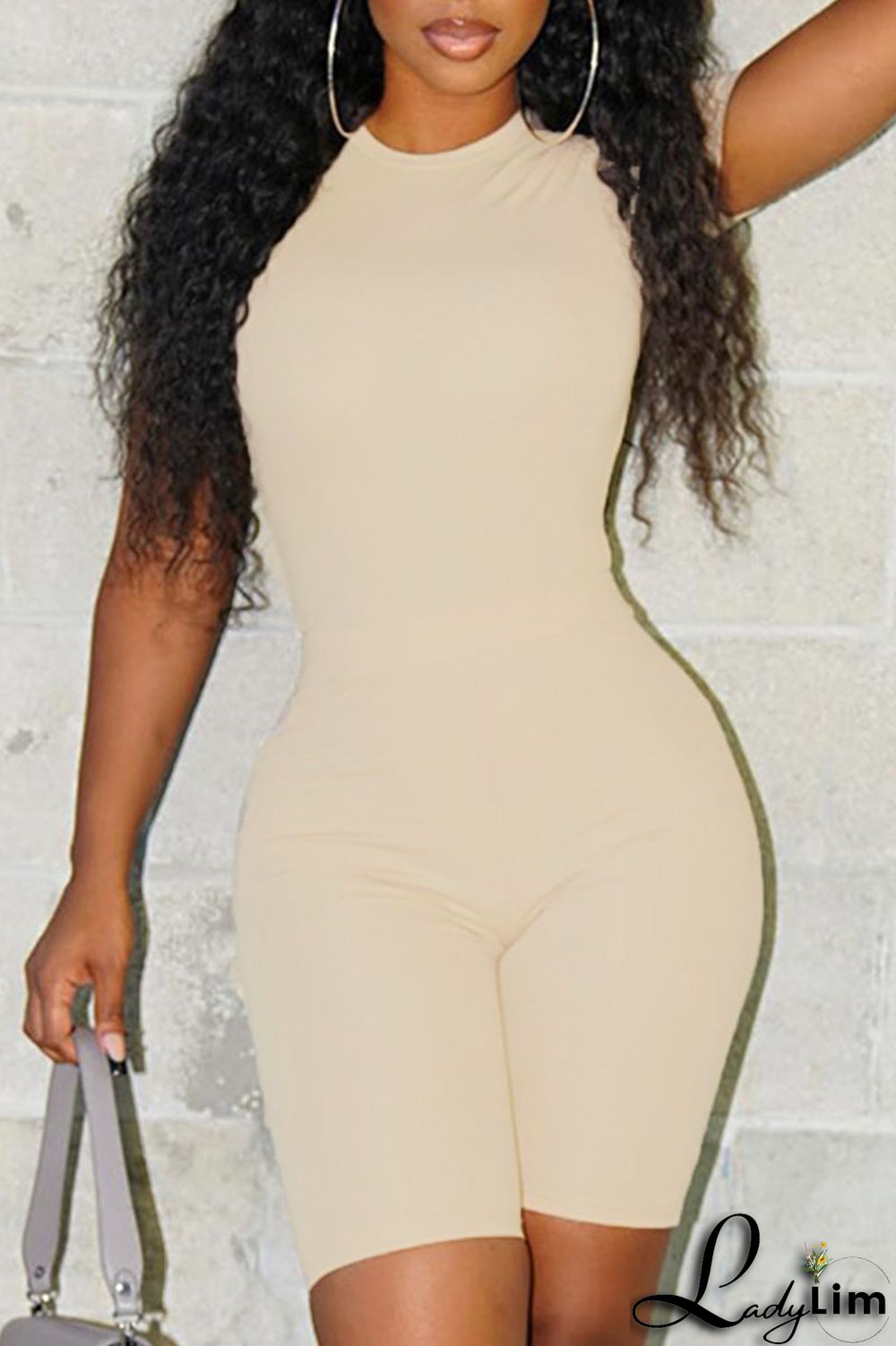 White Solid Patchwork O Neck Short Sleeve Two Pieces