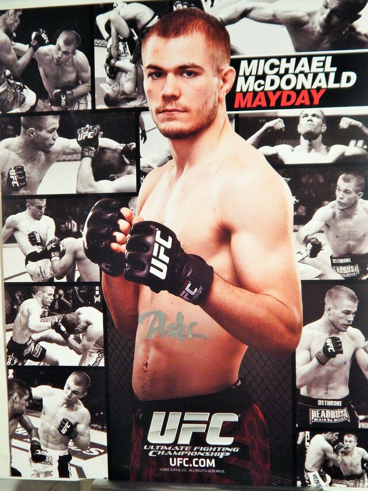 UFC MICHAEL MCDONALD MAYDAY DELUXE 8 1/2 X11 OFFICIAL Photo Poster painting COLLECTIBLE