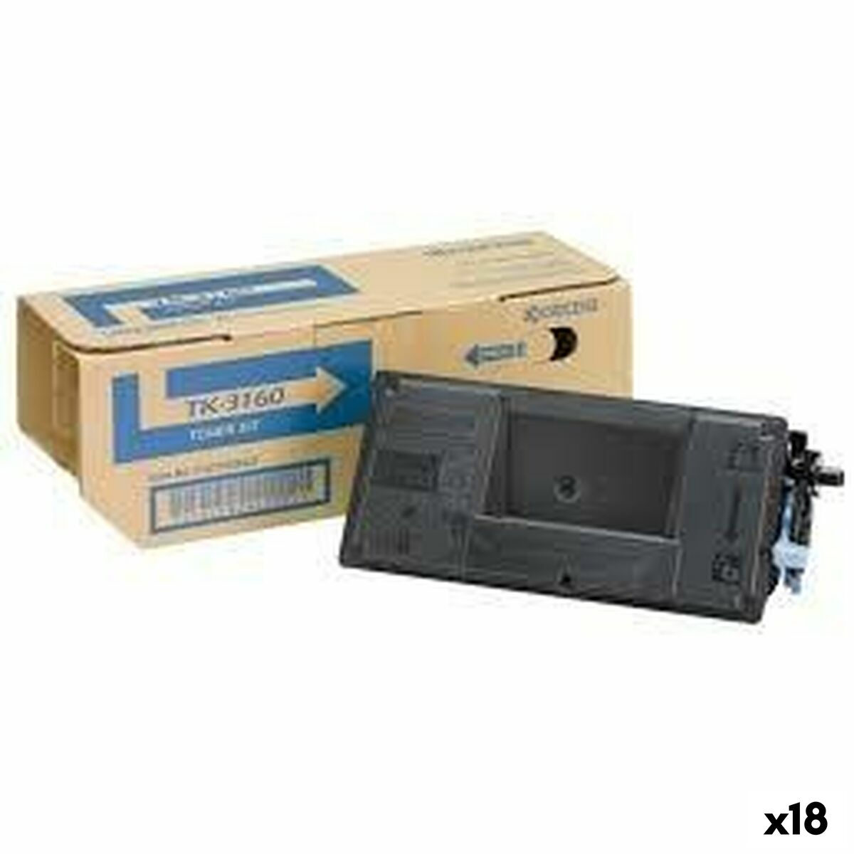 Original Toner Kyocera TK3160 Black (18 Units)