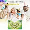 (24cm)Diamond Art Tissue Box Cover DIY PU Desktop(Heart-shaped white daisies)