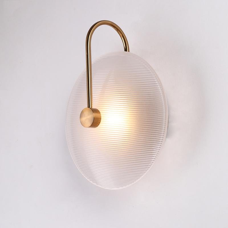 Modern Iron Glass LED Wall Lamps Indoor Decor Sconces Bathroom Light Fixture Bedroom Bedside Aisle Living Room Wall Lights