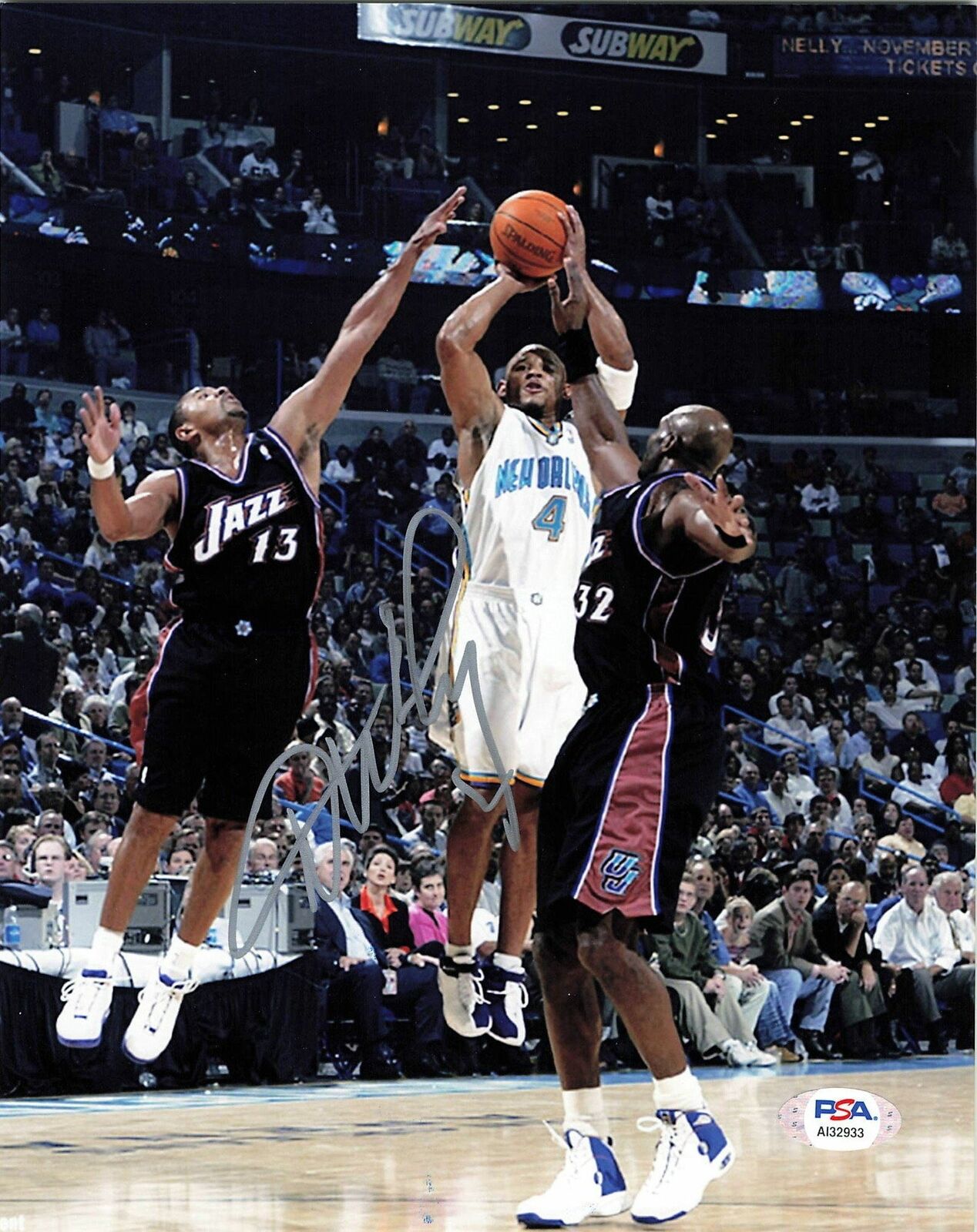 David Wesley signed 8x10 Photo Poster painting PSA/DNA Charlotte Hornets Autographed