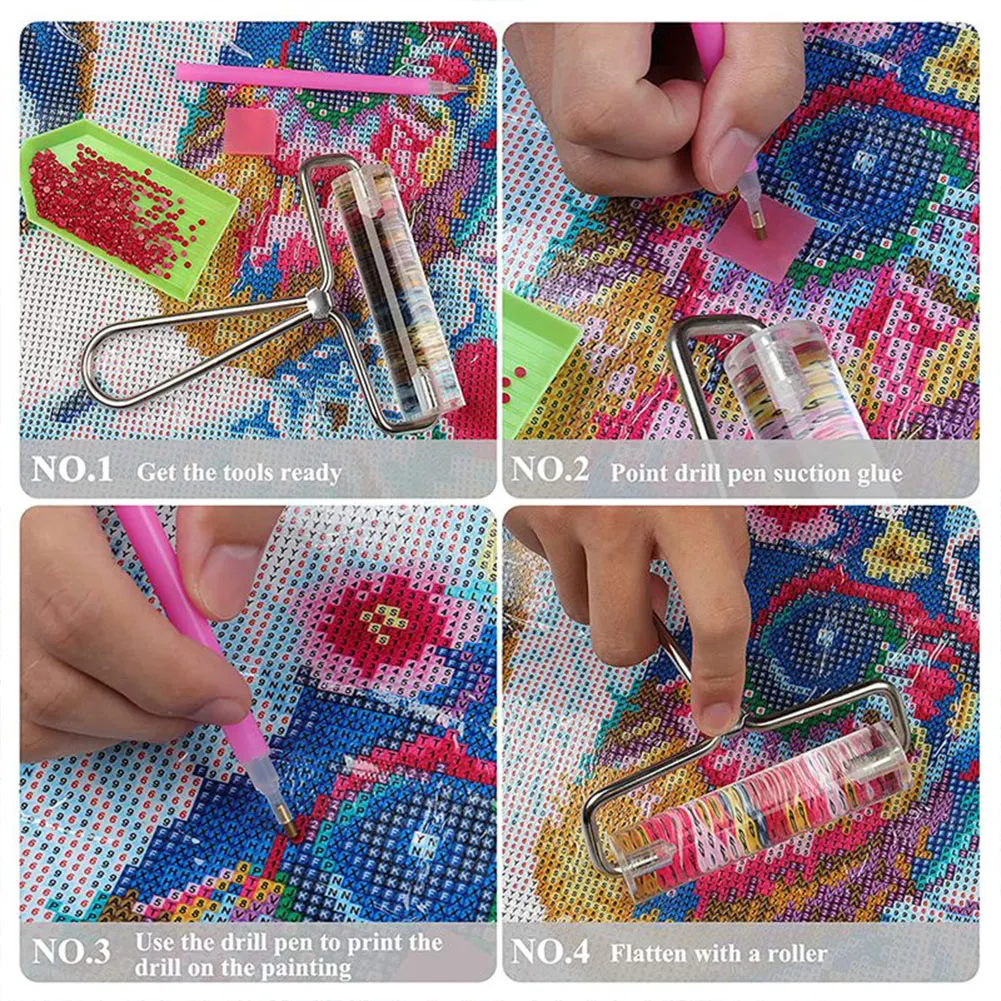 DIY Diamond Painting Roller Acrylic Printing Glue Stick Rolling Tool (10CM)