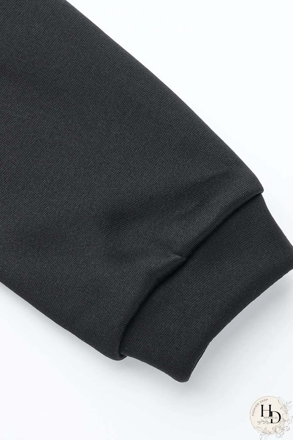 Black Fashion Casual Letter Print Basic Hooded Collar Plus Size Two Pieces