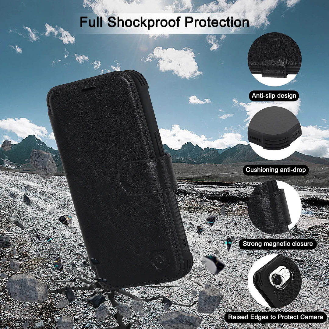 VANAVAGY Compatible for iPhone 16e Wallet Case for Magsafe Wireless Charging