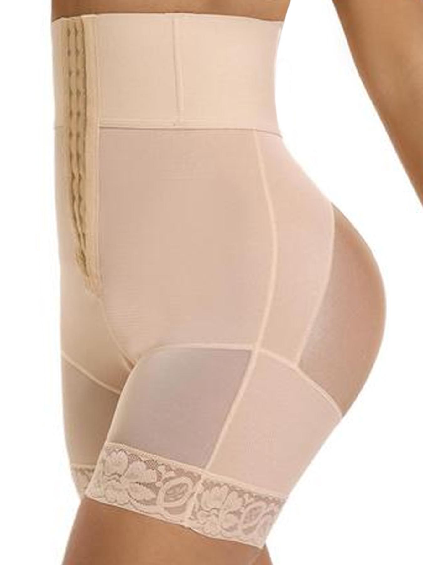 LUXSEREN Women's High-Waist High-Elastic Body-Shaping Panties - Body Sculpting Compression, 3-Row Crotch Closure, Adjustable Waist Cincher, Abdominal Lift Boyshorts, All-Season Minimalist Basic Compression Underwear
