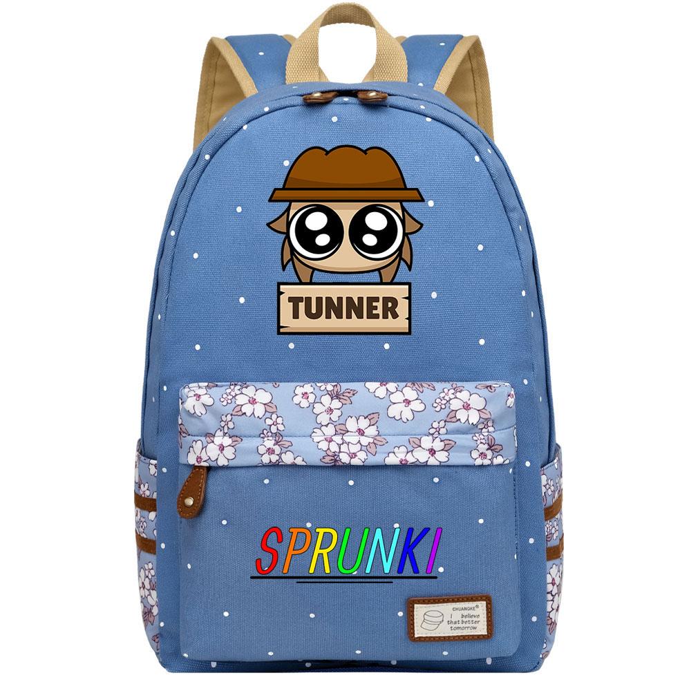 Mayoulove Sprunki Kids Backpack Lightweight Design with Multiple Pockets for School and Travel-Mayoulove