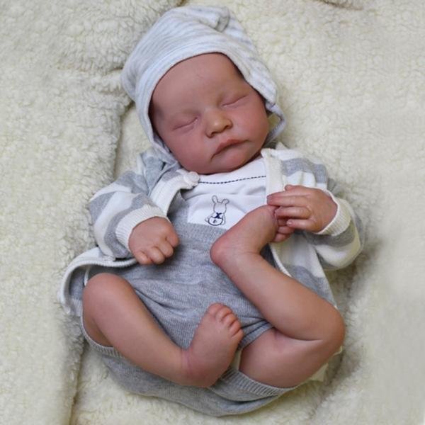 22'' Little Leah Reborn Baby Doll Girl, Cloth Body - rebornshoppe