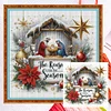 (US Local)Nativity-14CT Counted Cross Stitch Kit(40x40cm)