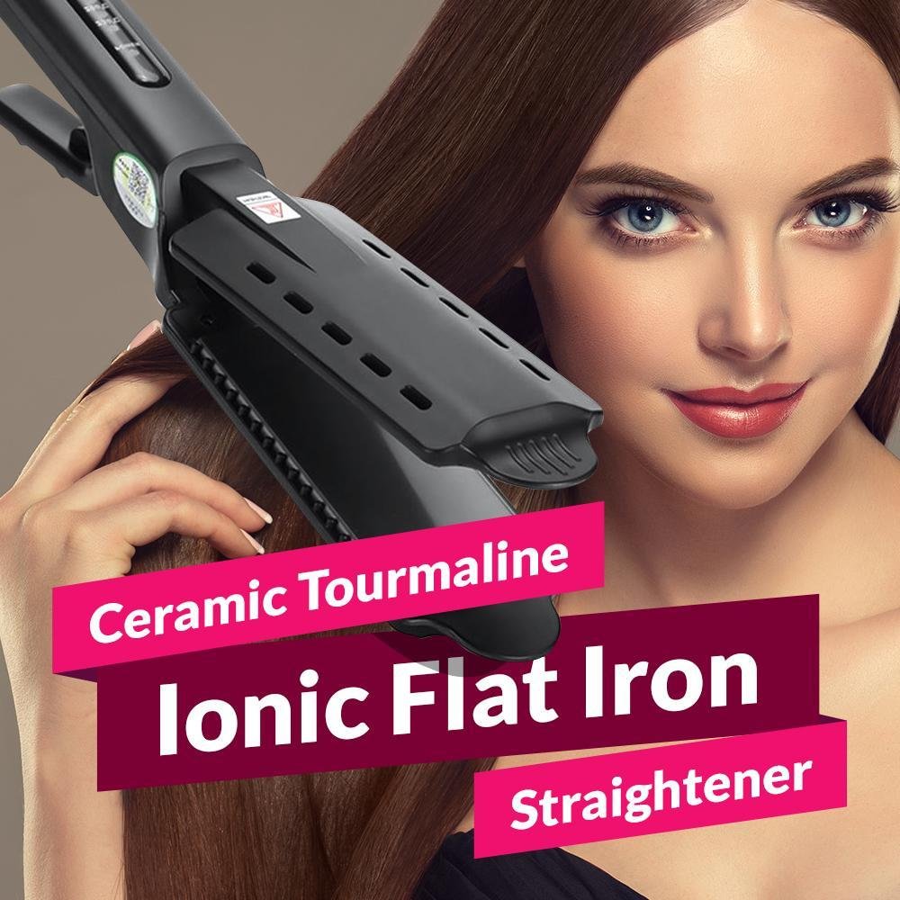 Ceramic Tourmaline Ionic Flat Iron Straightener