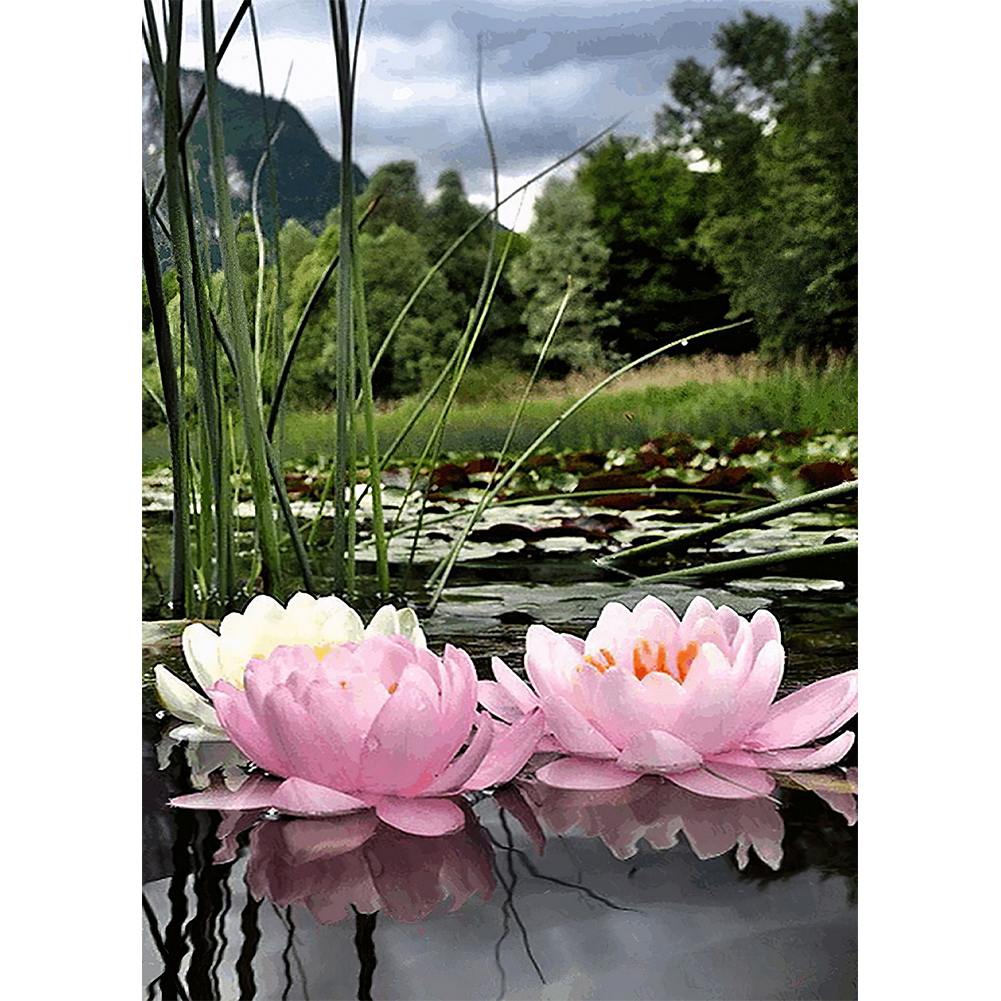 

Lotus - Round Drill Diamond Painting - 30*40CM, 501 Original