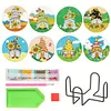 8pcs DIY Diamond Painting Coaster Kit With Holder - Gnome