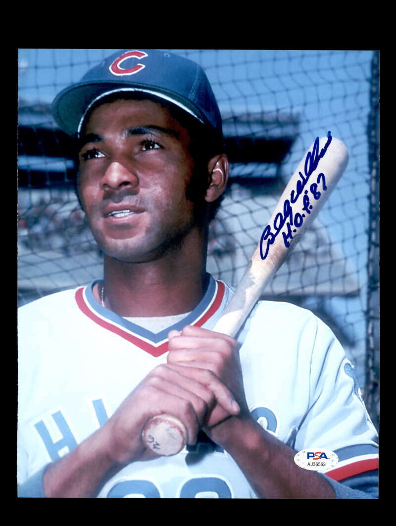 Billy Williams PSA DNA Coa Signed 8x10 HOF 87 Photo Poster painting Cubs Autograph