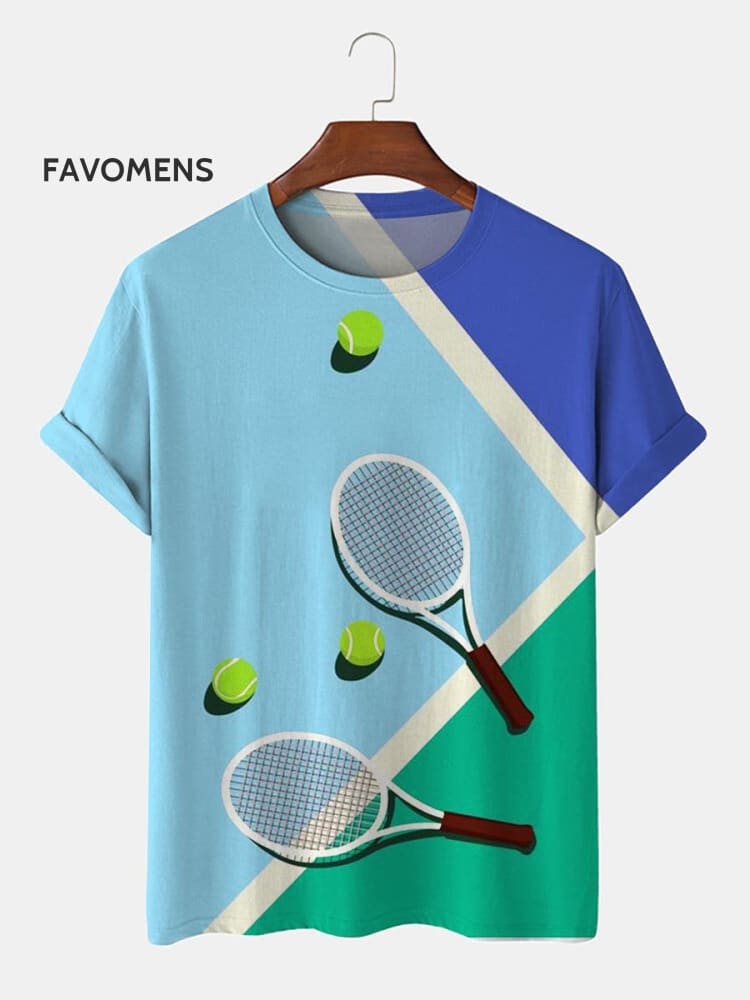 Sports Tennis T-Shirt Multicolor / S