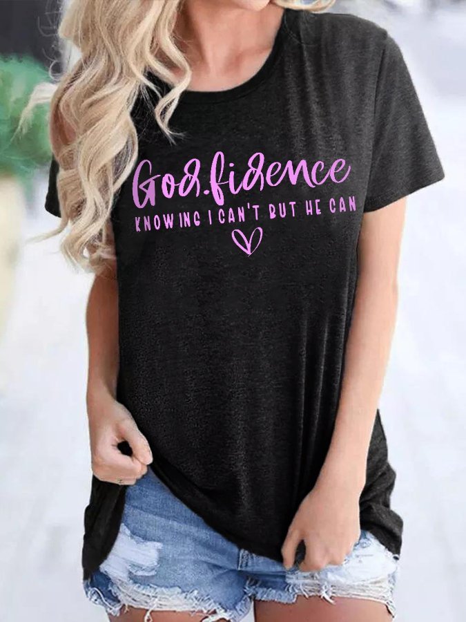 Women's God.fidence Casual Oversized T-Shirt