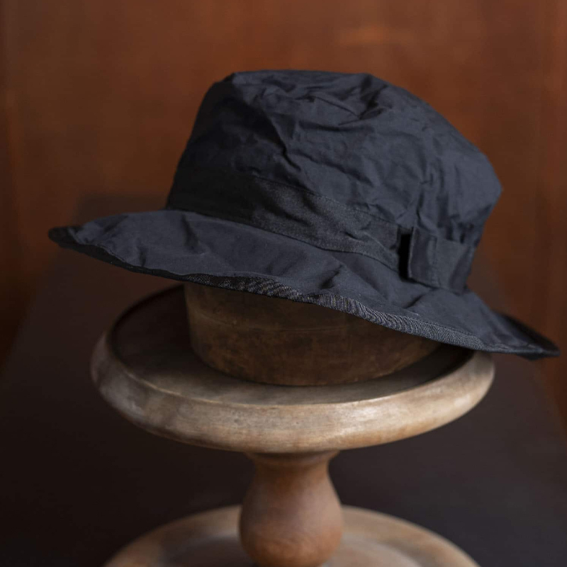 Men's Dark Blue Canvas Bucket Hat