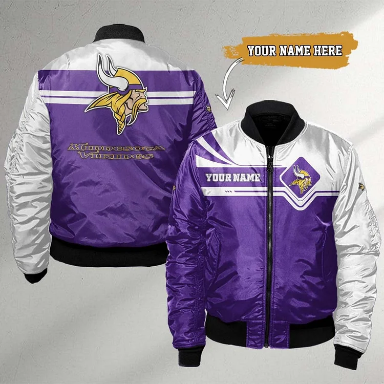 Minnesota Vikings Satin Full-Snap Varsity Jacket