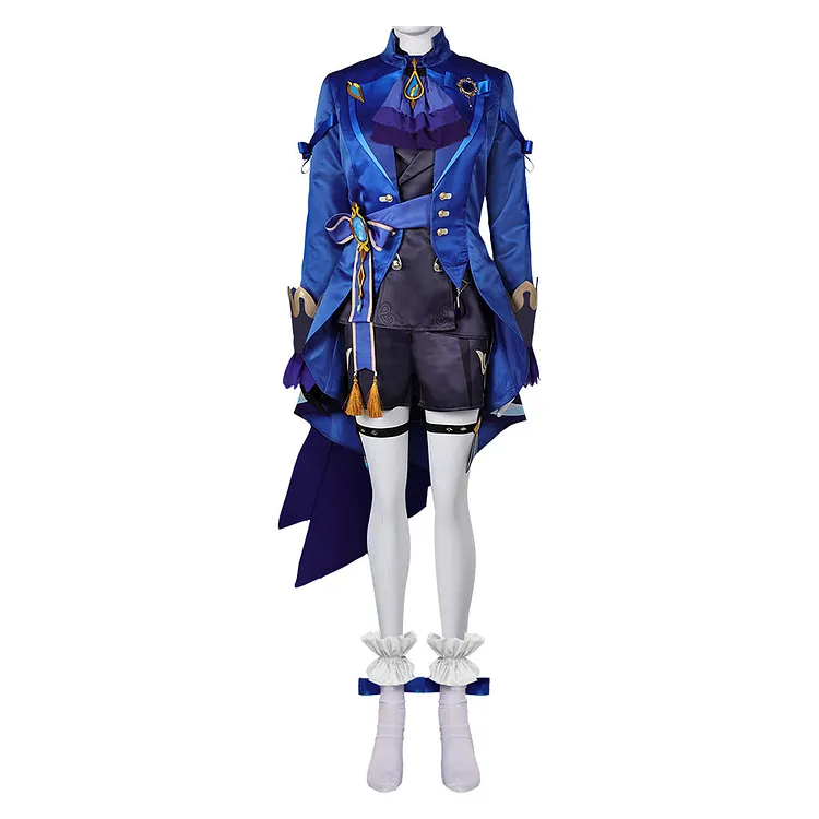Genshin Impact Furina Blue Set Outfits Cosplay Costume Halloween Carnival Suit