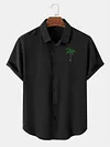 Classic Coconut Casual Everyday Basic Short Sleeve Shirt