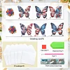 6Pcs Diamond Painting American Flag Butterfly Diamond Drawing Card