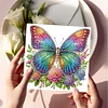 (US Local)6Pcs Owl Butterfly Diamond Painting Greeting Card for Holiday Party Favors