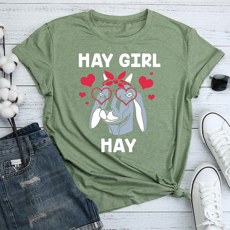 PSL - Funny goat hay girl hay  T-Shirt Tee 05953