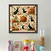 Patchwork Pumpkin Witch-11CT Stamped Cross Stitch 45*45cm/17.72*17.72in
