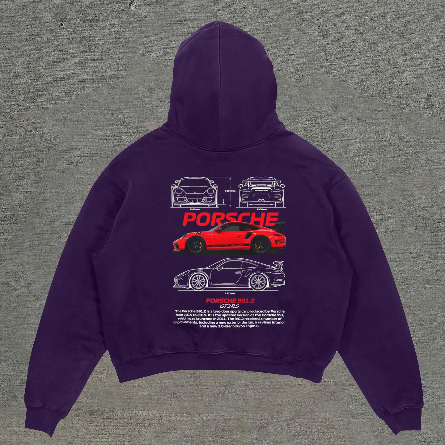 Fashionable personalized racing pattern hoodie