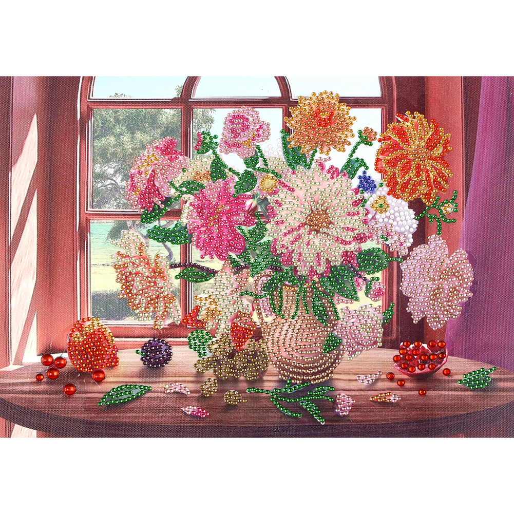 

Flower Vase - Special Shaped Diamond Painting - 30*40CM, 501 Original