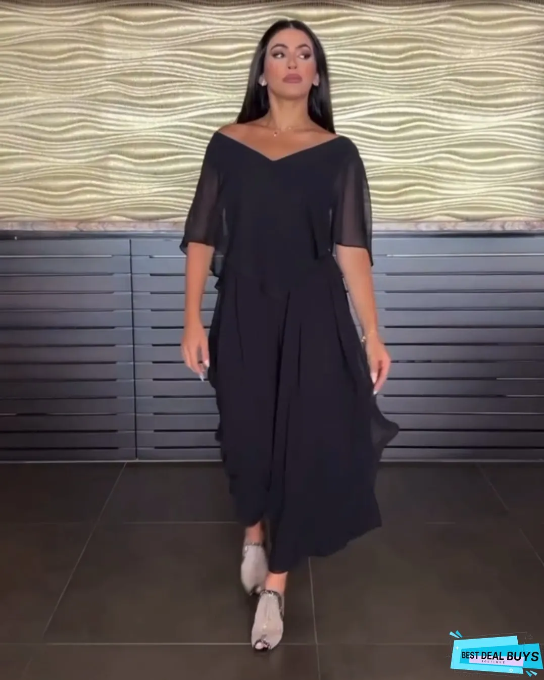PENELOPE | ELEGANT BLACK DRESS/JUMPSUIT
