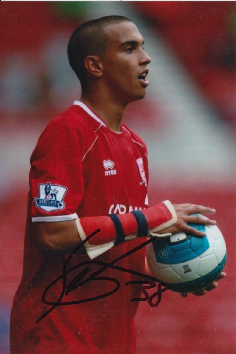 MIDDLESBROUGH HAND SIGNED SEB HINES 6X4 Photo Poster painting 1.