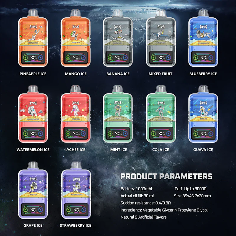 ATVS Astronaut 30,000 Puffs: Vape Longer, Flavor Stronger esmovape