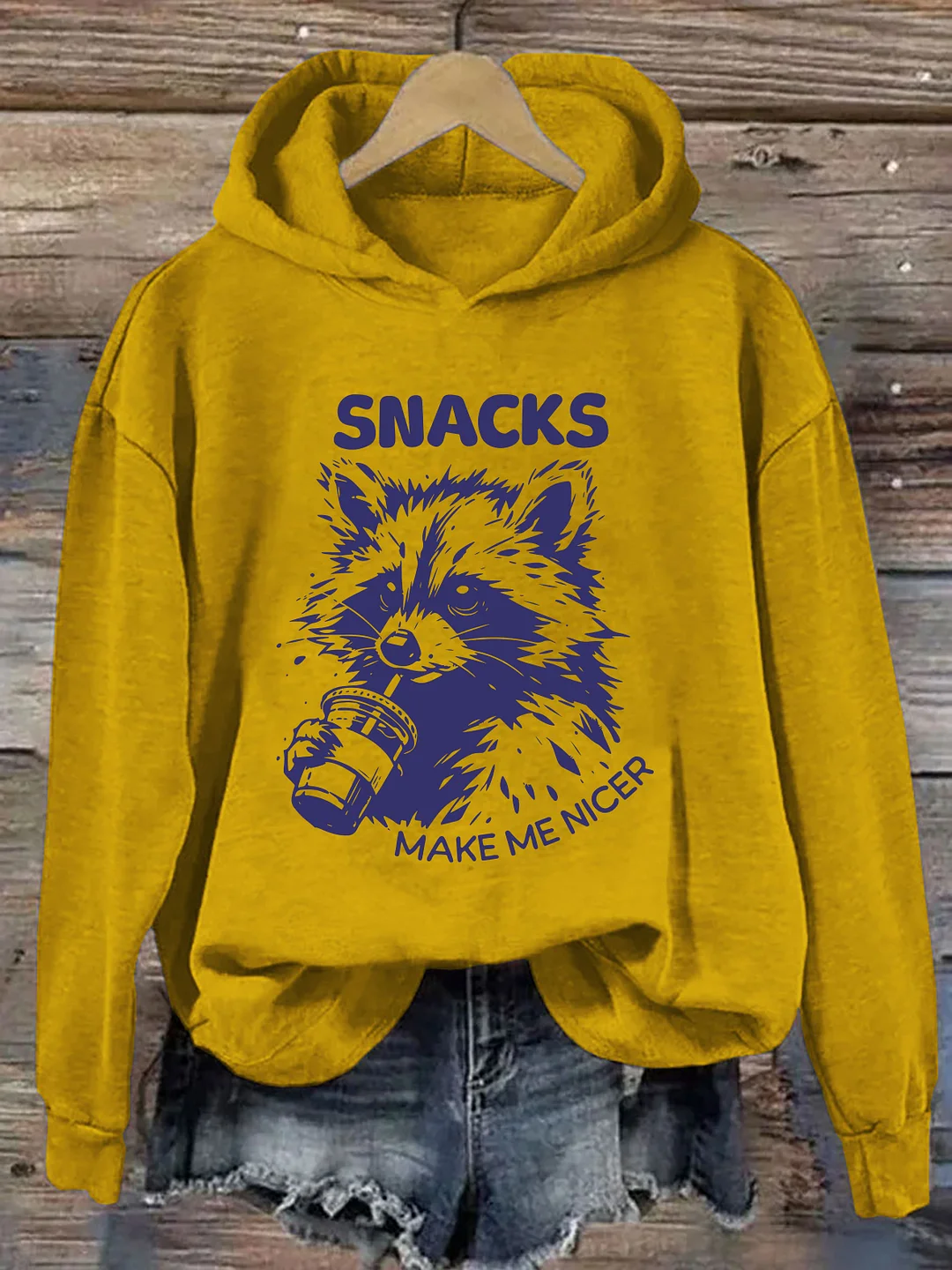 Snacks Make Me Nice Hoodie