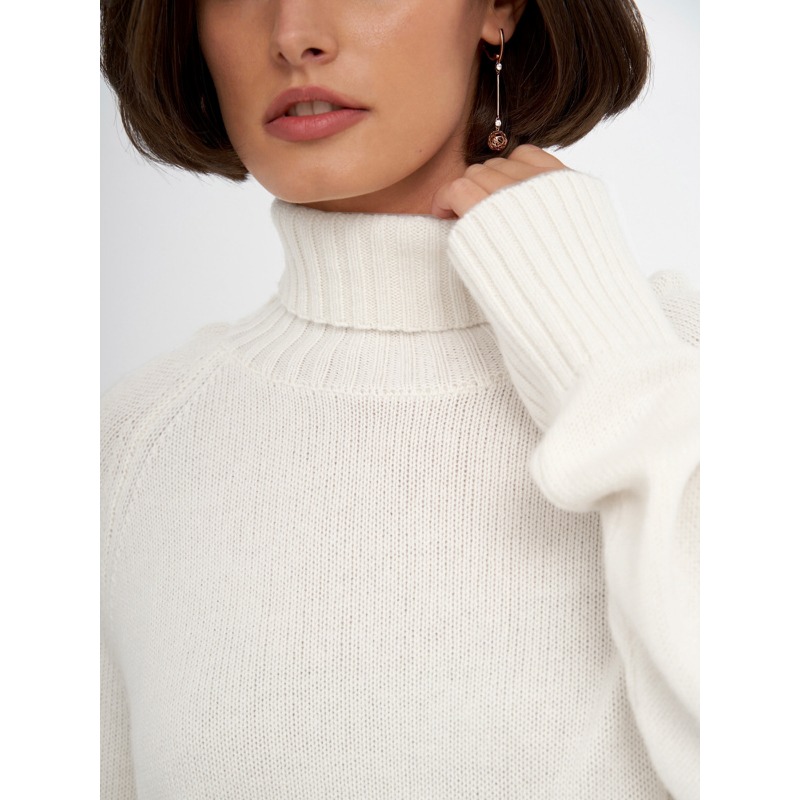 Ootddress Solid Loose Long Sleeve Turtleneck For Women Pullover High Street Slim Elegant Patchwork Sweater Top Oversized Sweater New