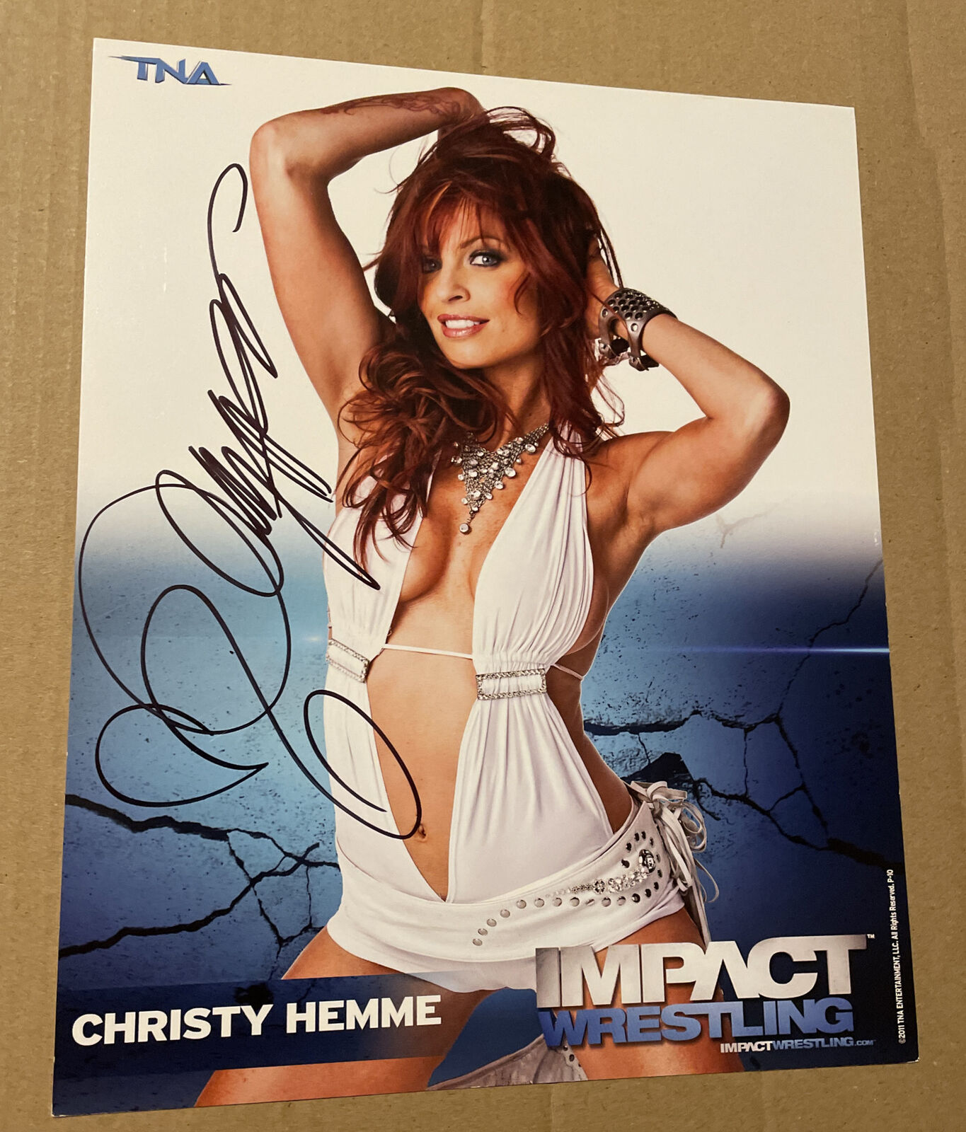 CHRISTY HEMME Hand Signed Autograph TNA PROMO 8x10 Photo Poster painting ECW WCW WWE P10