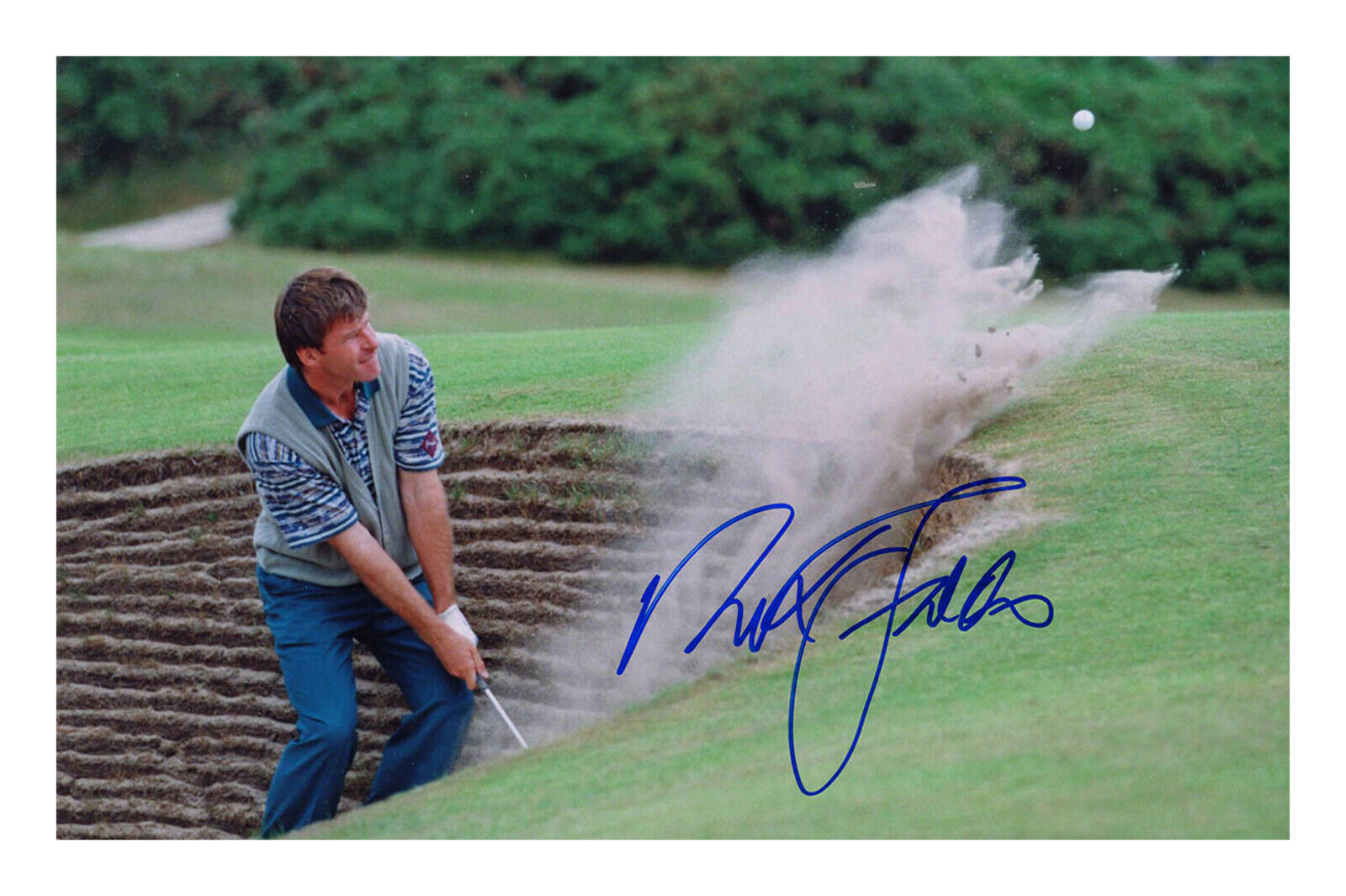 Nick Faldo Signed A4 Photo Poster painting Autograph Print Golf