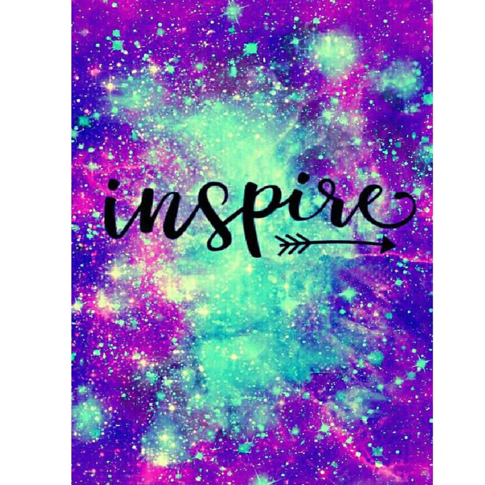 

30*40CM - Starry Sky Words - Round Drill Diamond Painting, 501 Original