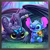 Stitch Disney-11CT Stamped Cross Stitch 40*40cm tapestrymarket