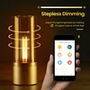 Smart Candlelight Ambience Lamp USB Charging LED Candle Ambience Bluetooth App Rotation Control, Night Light Bedside Lamp