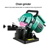 220W Chain Grinder 100mm Automatic Chain Sharpener Angle Adjustable Garden Tools