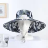 Summer Hat With Fan For Men And Women Charging Sun Protection Sunshade Large Brim Fisherman Hat Adult Camouflage Hat Anti-Ultraviolet
