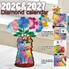 2026 Kalender DIY Diamond Painting Kit Katze Holz Diamond Painting Kalender